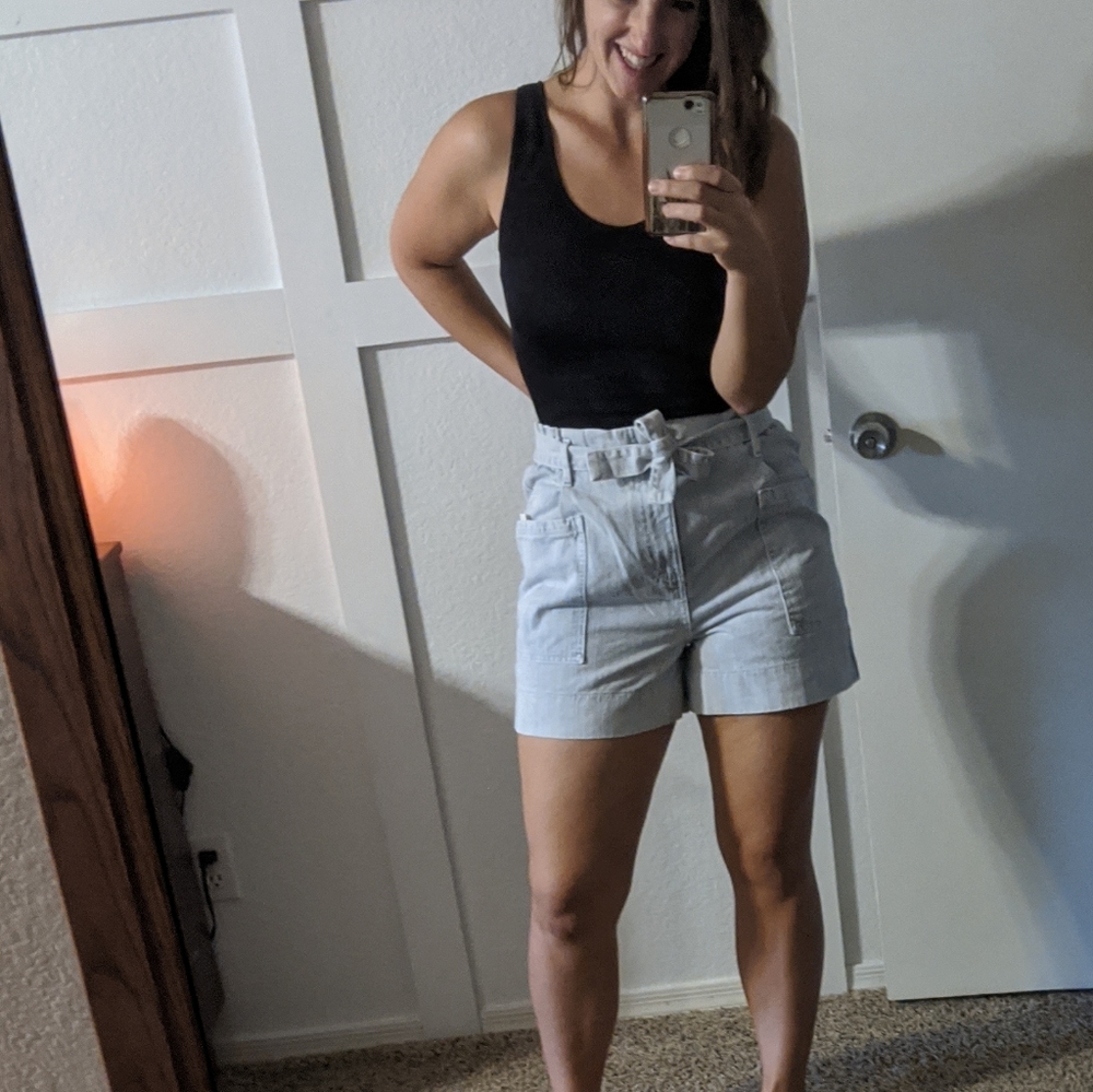 NWT Anthropologie Boyfriend Paperbag Shorts